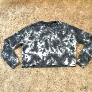 Blue Tye Died Reversible Sweater